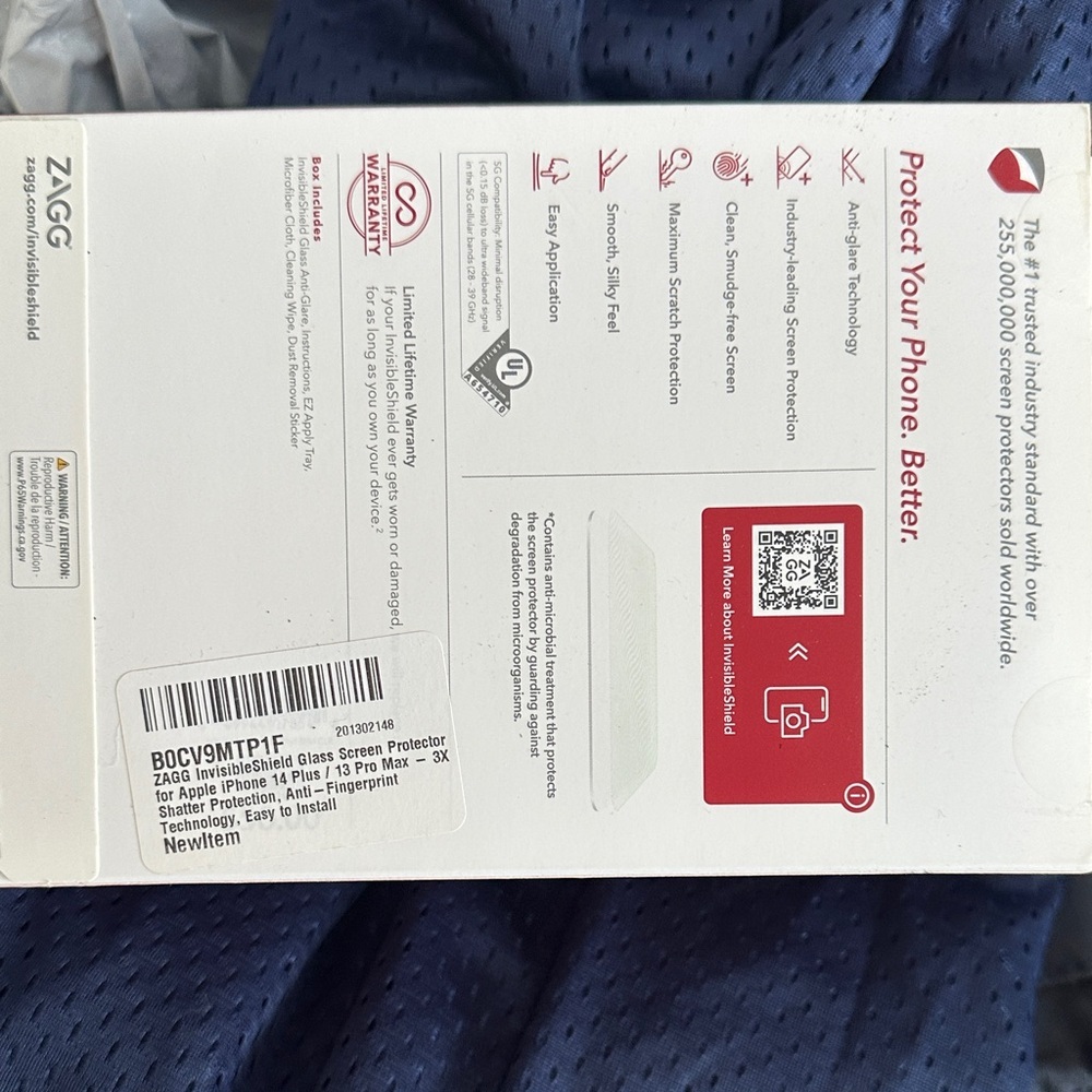 Apple iPhone 14 Plus or 13 ProMax Screen Protector - Clear - Picture 2 of 6